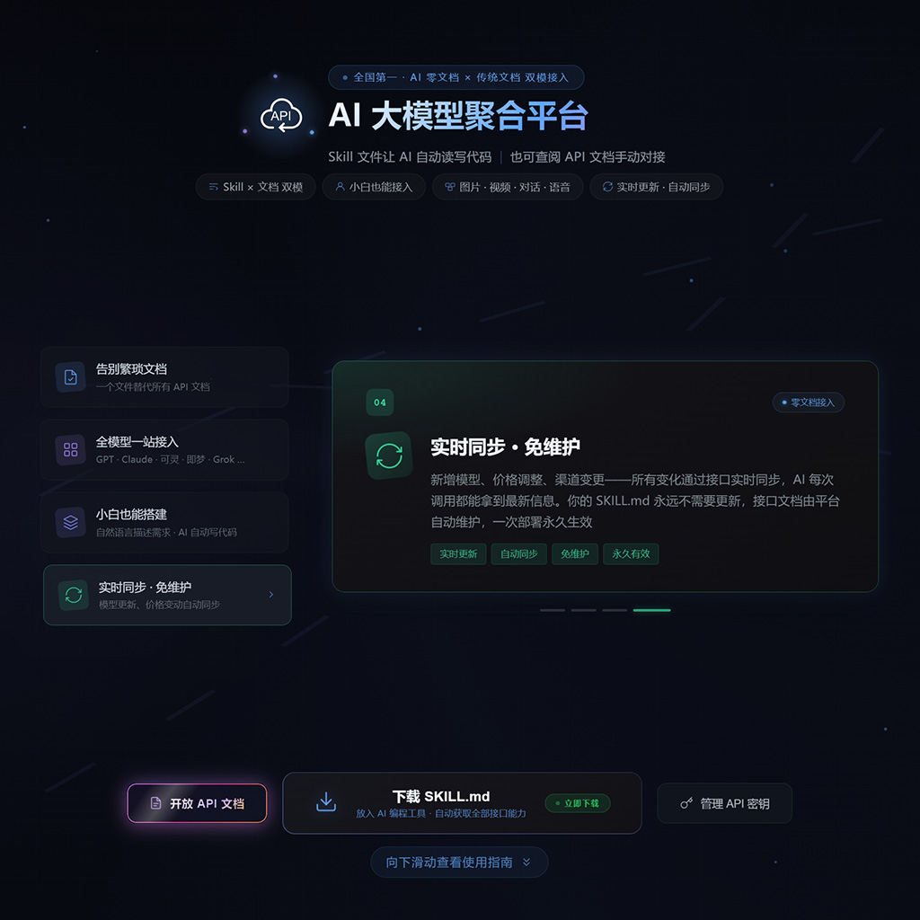 后台API接口与多模型协同控制台